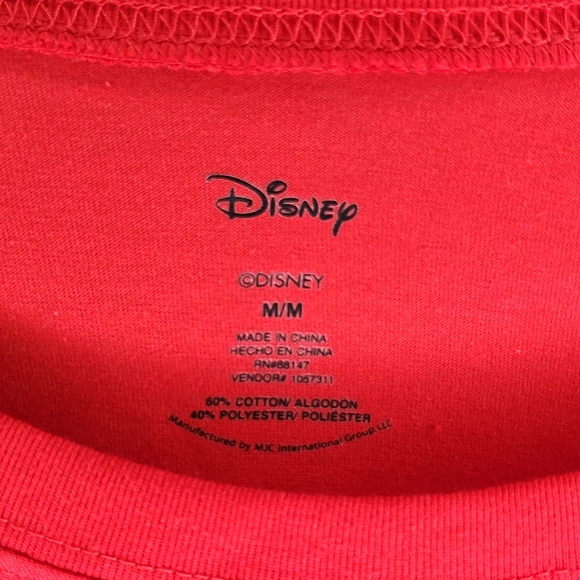 New Disney Men Lilo & Stitch Heart Kisses 2 pc Pajama Set Red Black Loungewear M - Picture 6 of 13